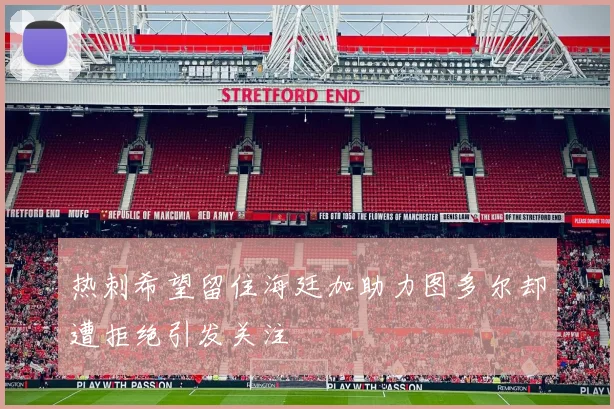 热刺希望留住海廷加助力图多尔却遭拒绝引发关注